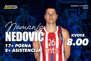 Nedović ključ u Kaunasu? Ovo je AdmiralBet Zvezda specijal!
